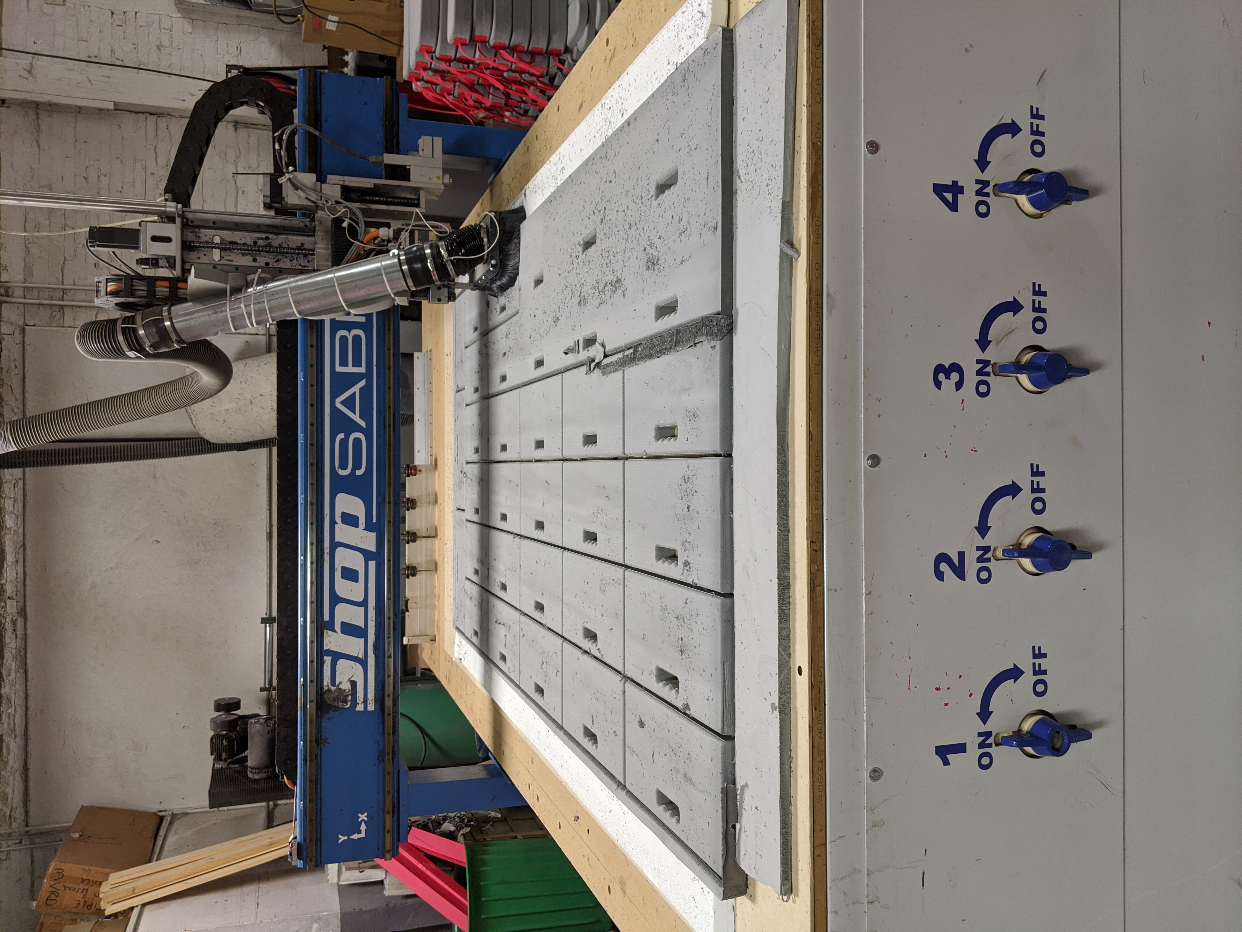 CNC cutting foam kneelers