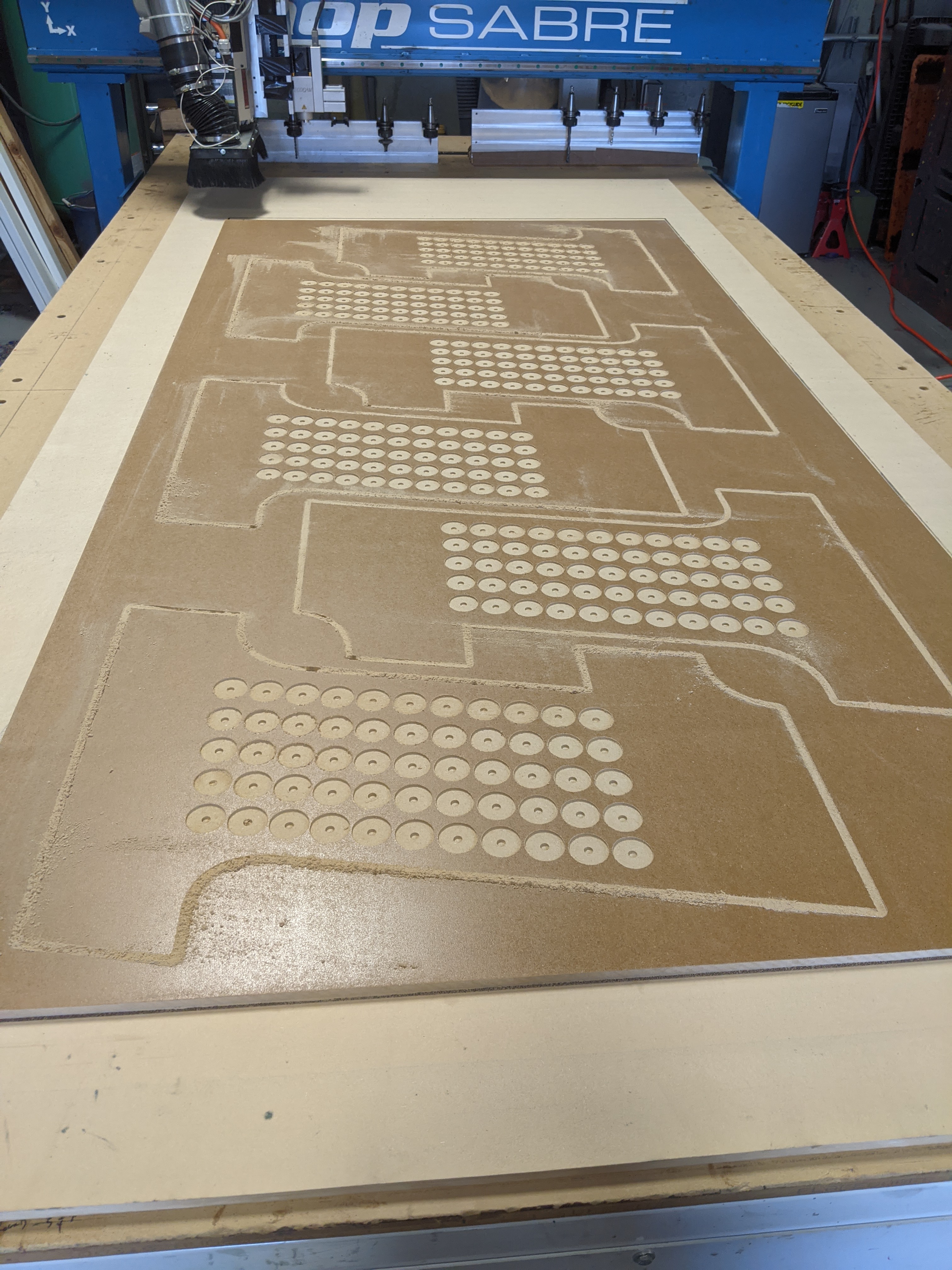 CNC cut MDF Harley logo